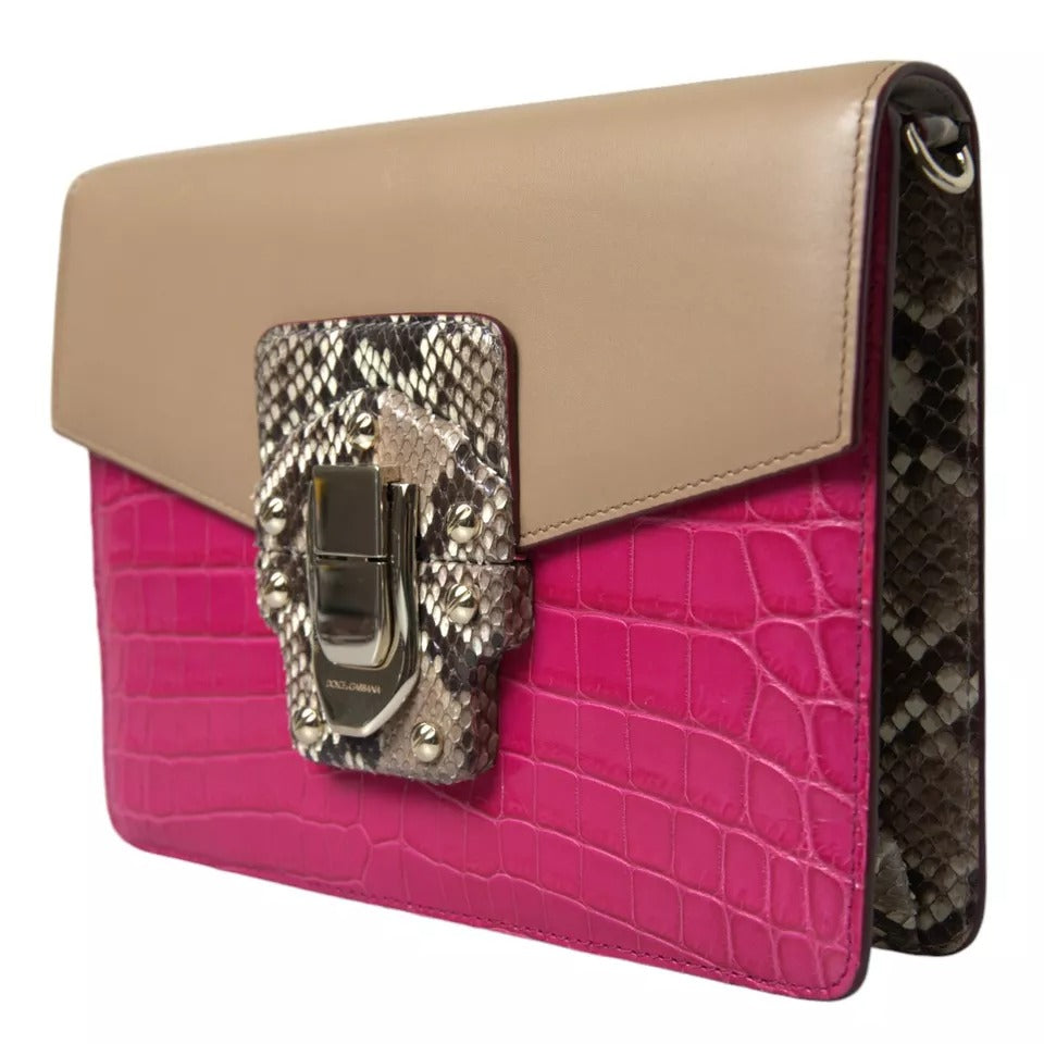 Dolce & Gabbana Multicolor Leather LUCIA Shoulder Bag | Regal Royce