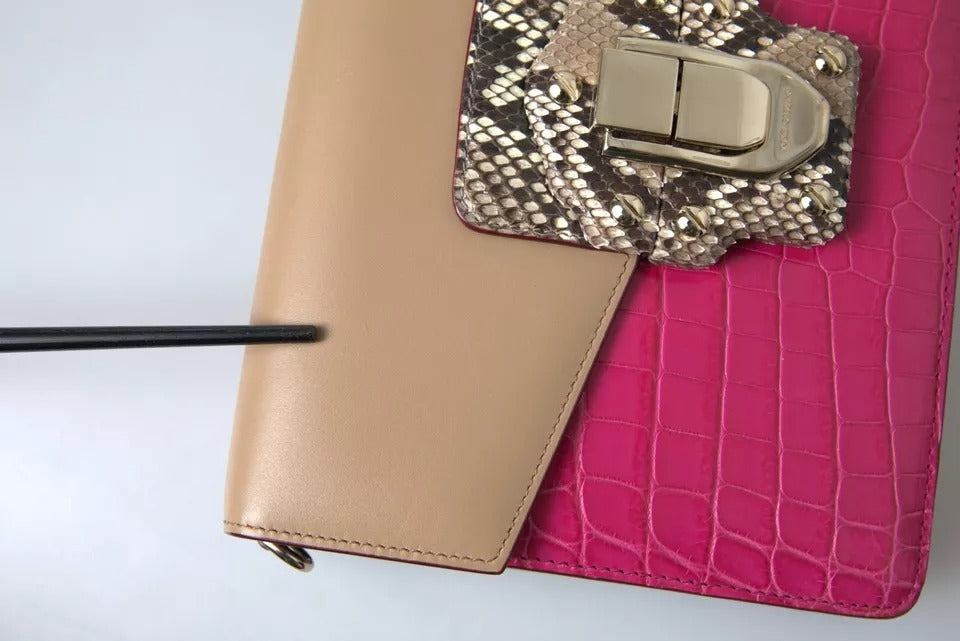 Dolce & Gabbana Multicolor Leather LUCIA Shoulder Bag | Regal Royce