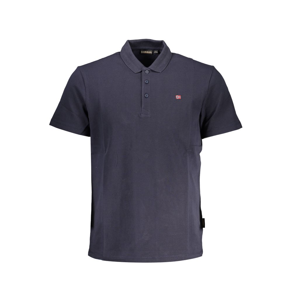 Napapijri Blue Cotton Polo Shirt | Regal Royce