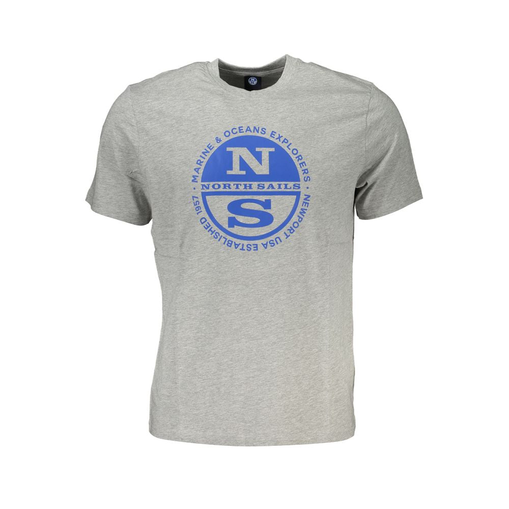 North Sails Gray Cotton T-Shirt | Regal Royce