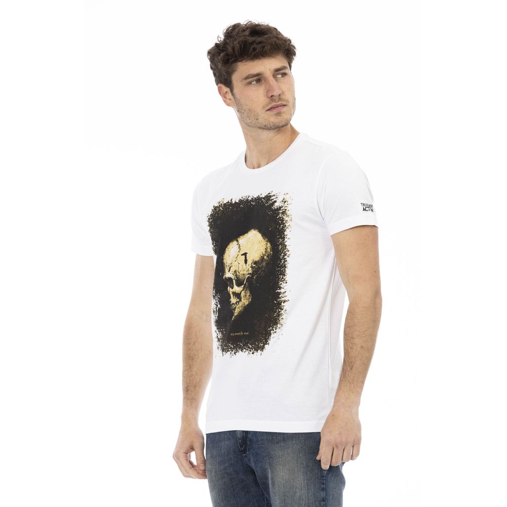 Trussardi Action White Cotton Men's T-Shirt | Regal Royce
