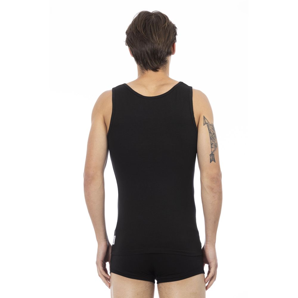 Bikkembergs Black Cotton Men's Tank Top | Regal Royce