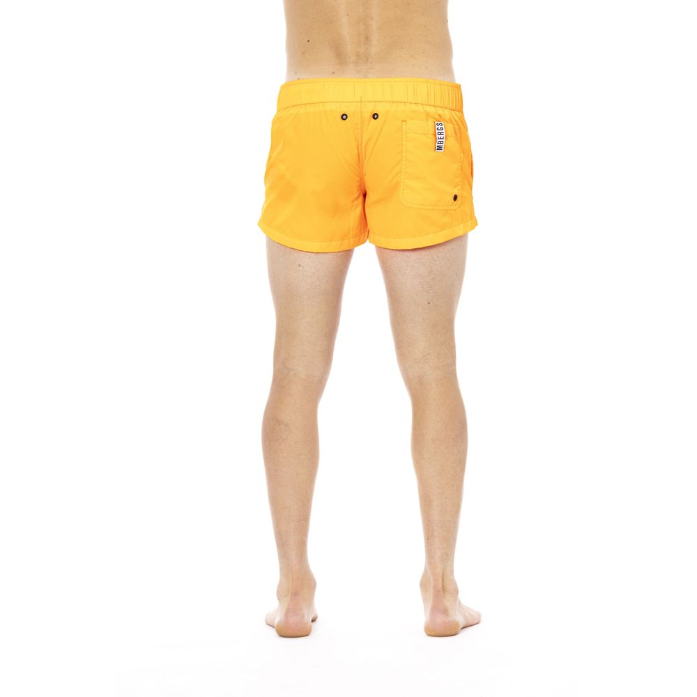 Bikkembergs Orange Polyamide Men Swim Short | Regal Royce