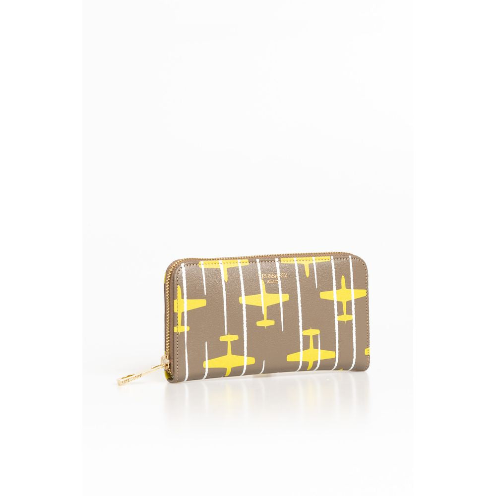 Trussardi Beige Leather Women Wallet | Regal Royce