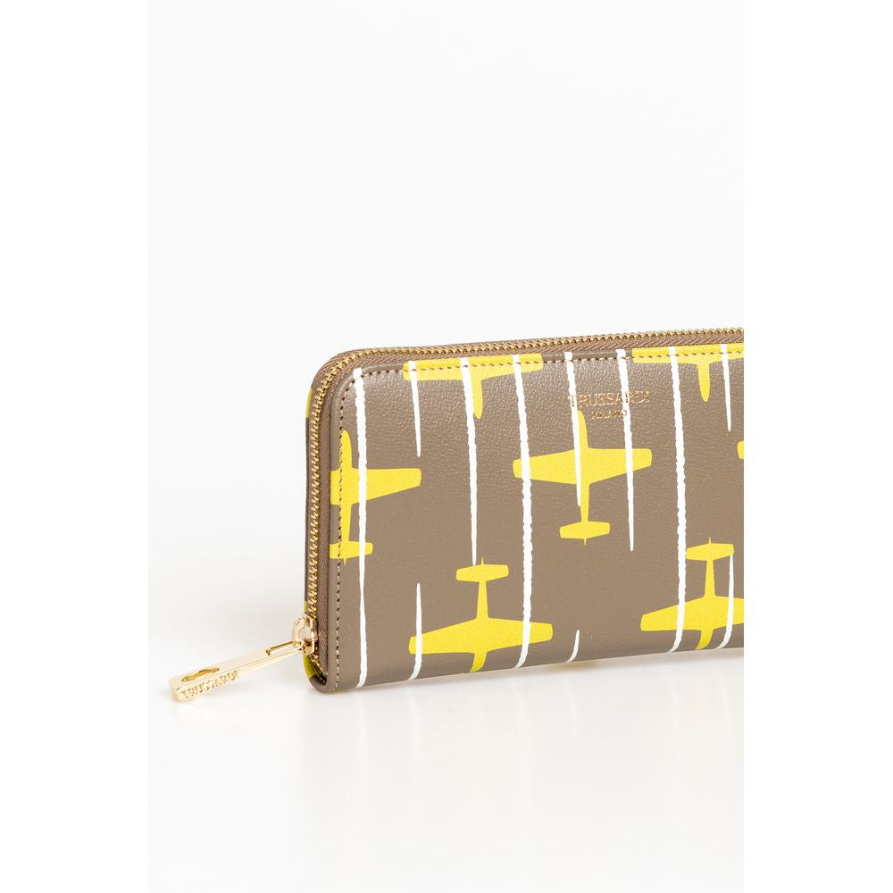 Trussardi Beige Leather Women Wallet | Regal Royce