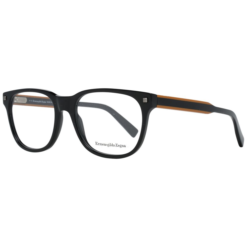 Ermenegildo Zegna Black Plastic Glasses (Frames) | Regal Royce