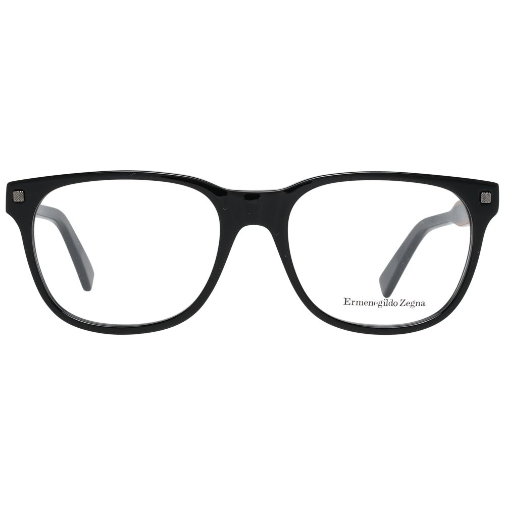 Ermenegildo Zegna Black Plastic Glasses (Frames) | Regal Royce