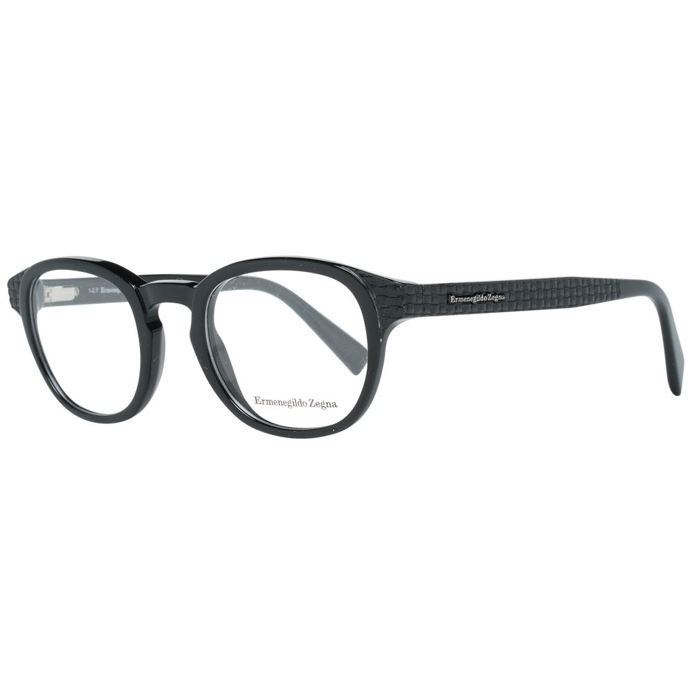Ermenegildo Zegna Black Plastic Glasses (Frames) | Regal Royce