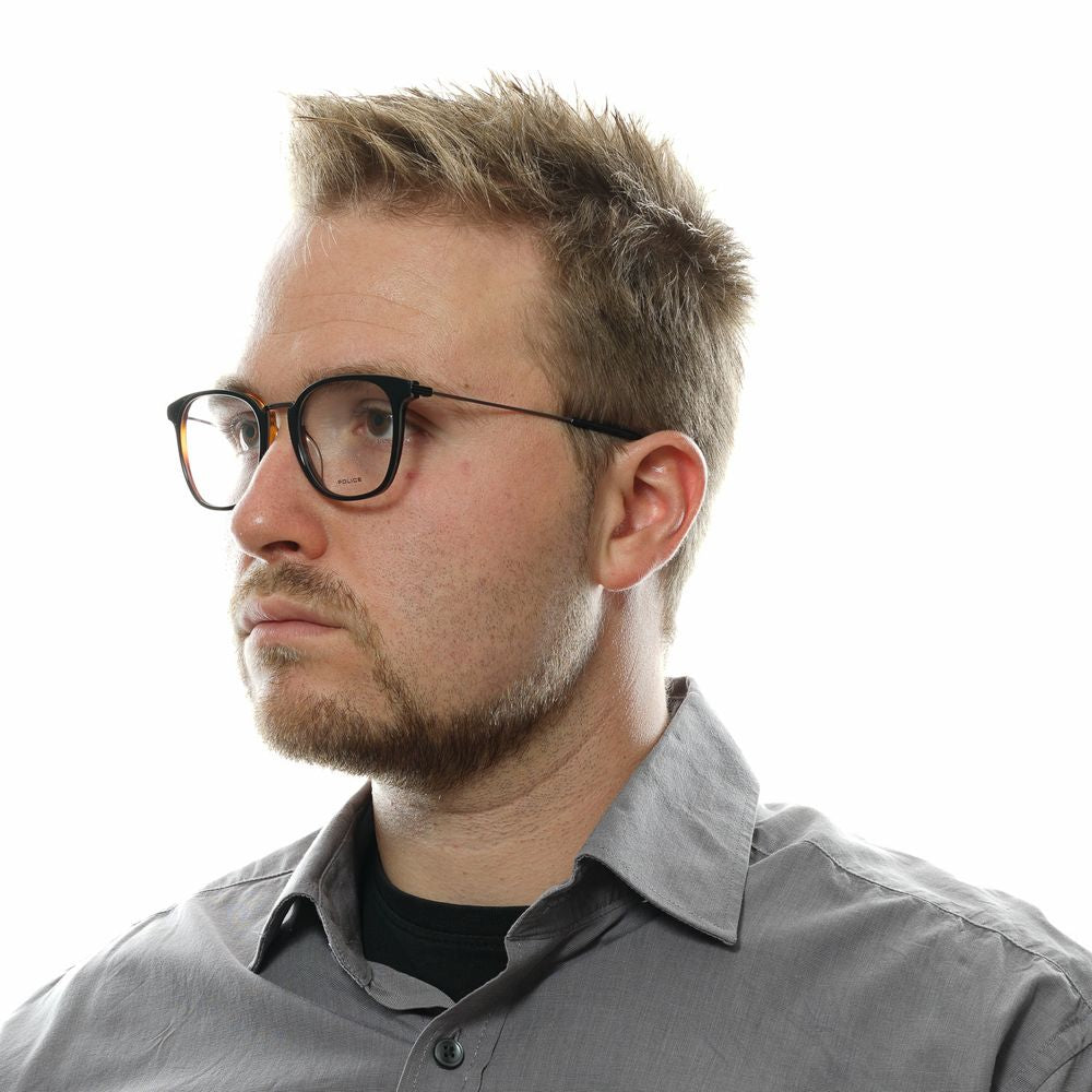 Police Black Metal & Plastic Glasses (Frames) | Regal Royce