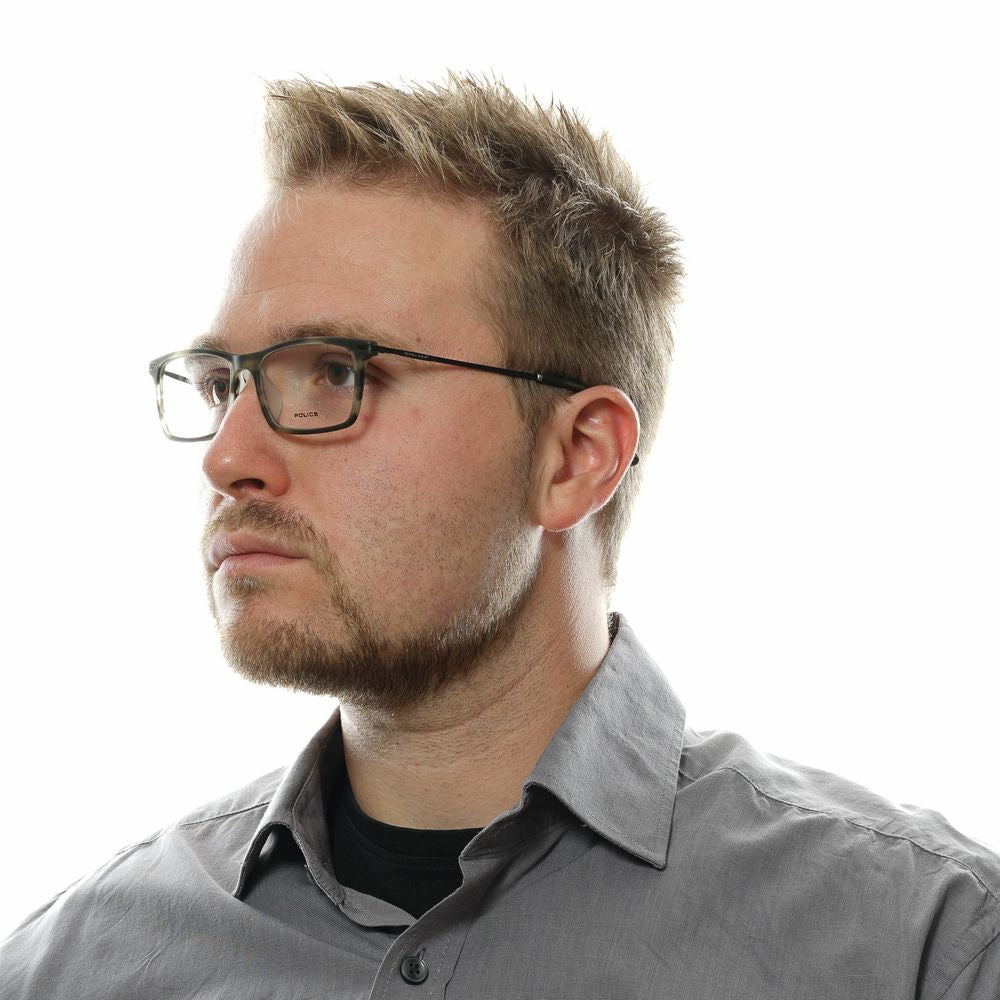 Police Gray Metal & Plastic Glasses (Frames) | Regal Royce