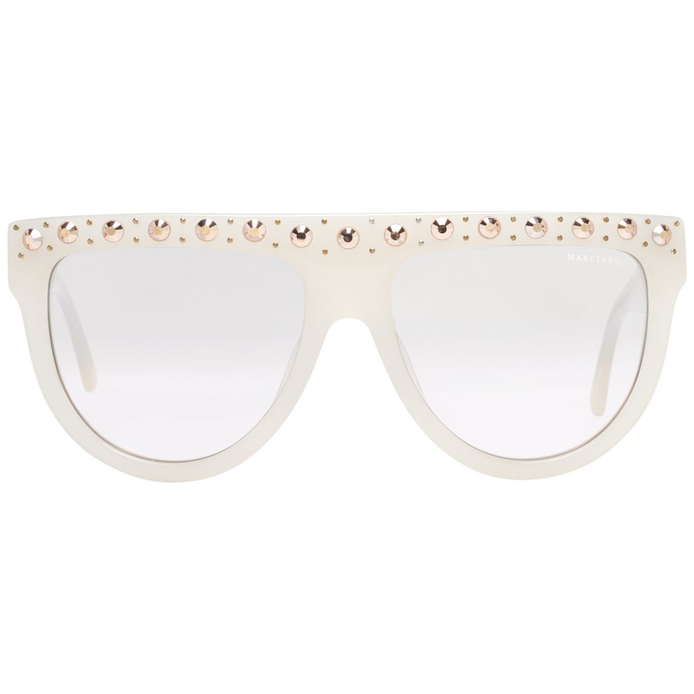Marciano by Guess White Plastic Sunglasses | Regal Royce