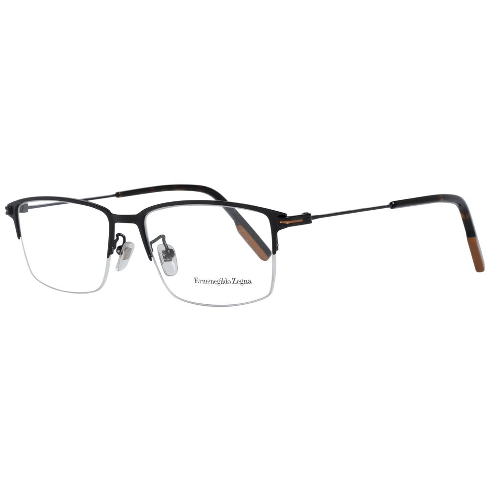 Ermenegildo Zegna Black Metal Glasses (Frames) | Regal Royce