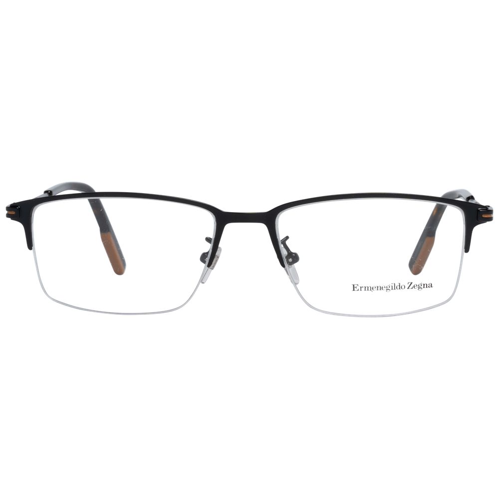 Ermenegildo Zegna Black Metal Glasses (Frames) | Regal Royce
