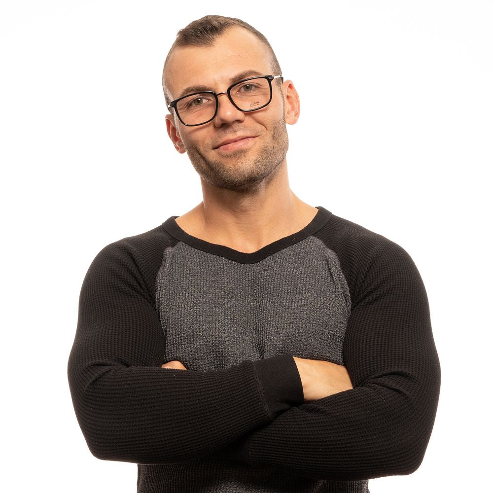 Lozza Black Plastic Glasses (Frames) | Regal Royce