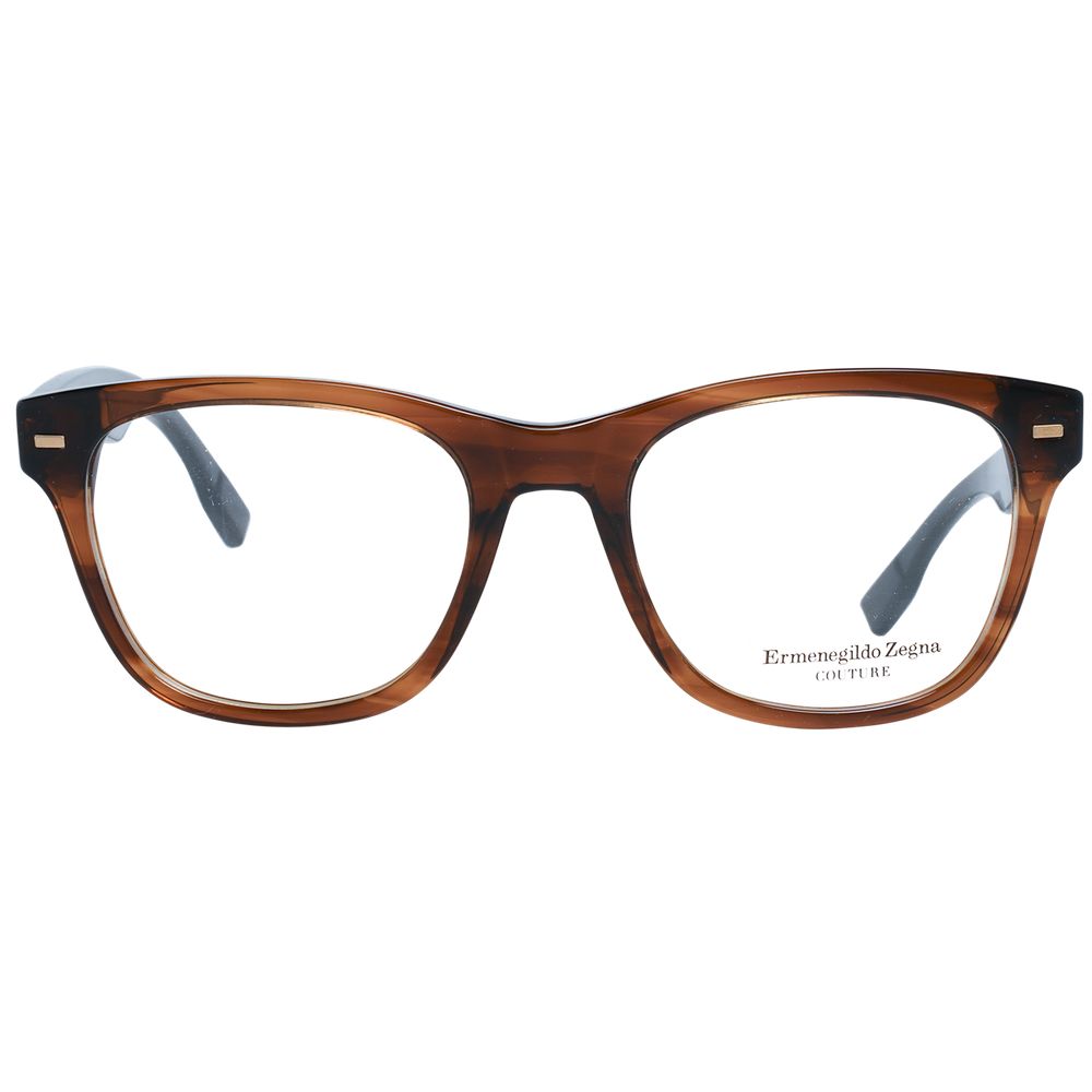 Ermenegildo Zegna Brown Plastic Glasses (Frames) | Regal Royce