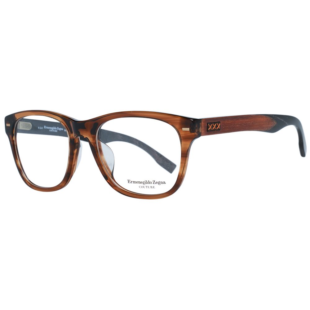 Ermenegildo Zegna Brown Plastic Glasses (Frames) | Regal Royce