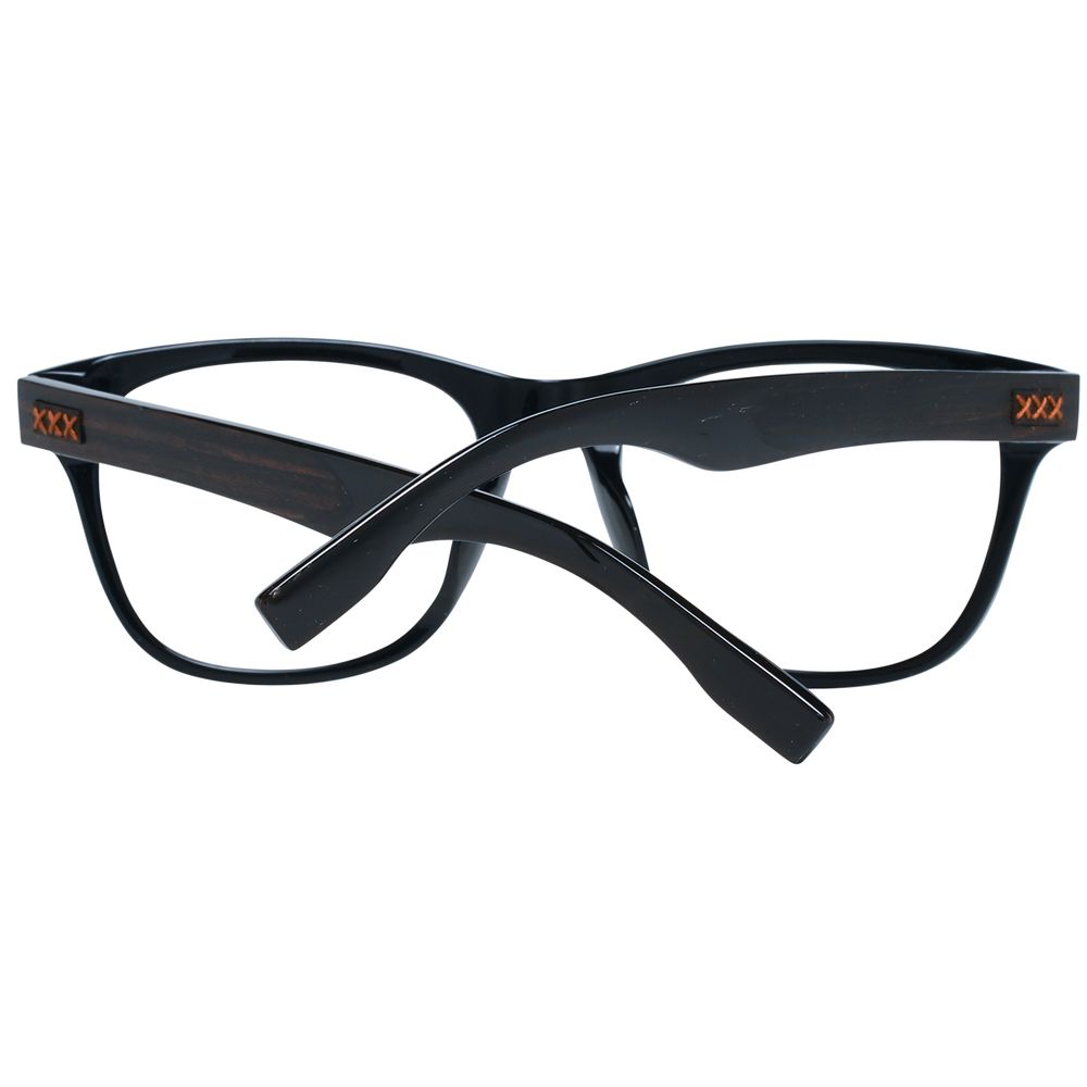 Ermenegildo Zegna Black Plastic Glasses (Frames) | Regal Royce
