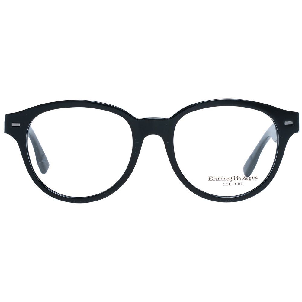 Ermenegildo Zegna Black Plastic Glasses (Frames) | Regal Royce