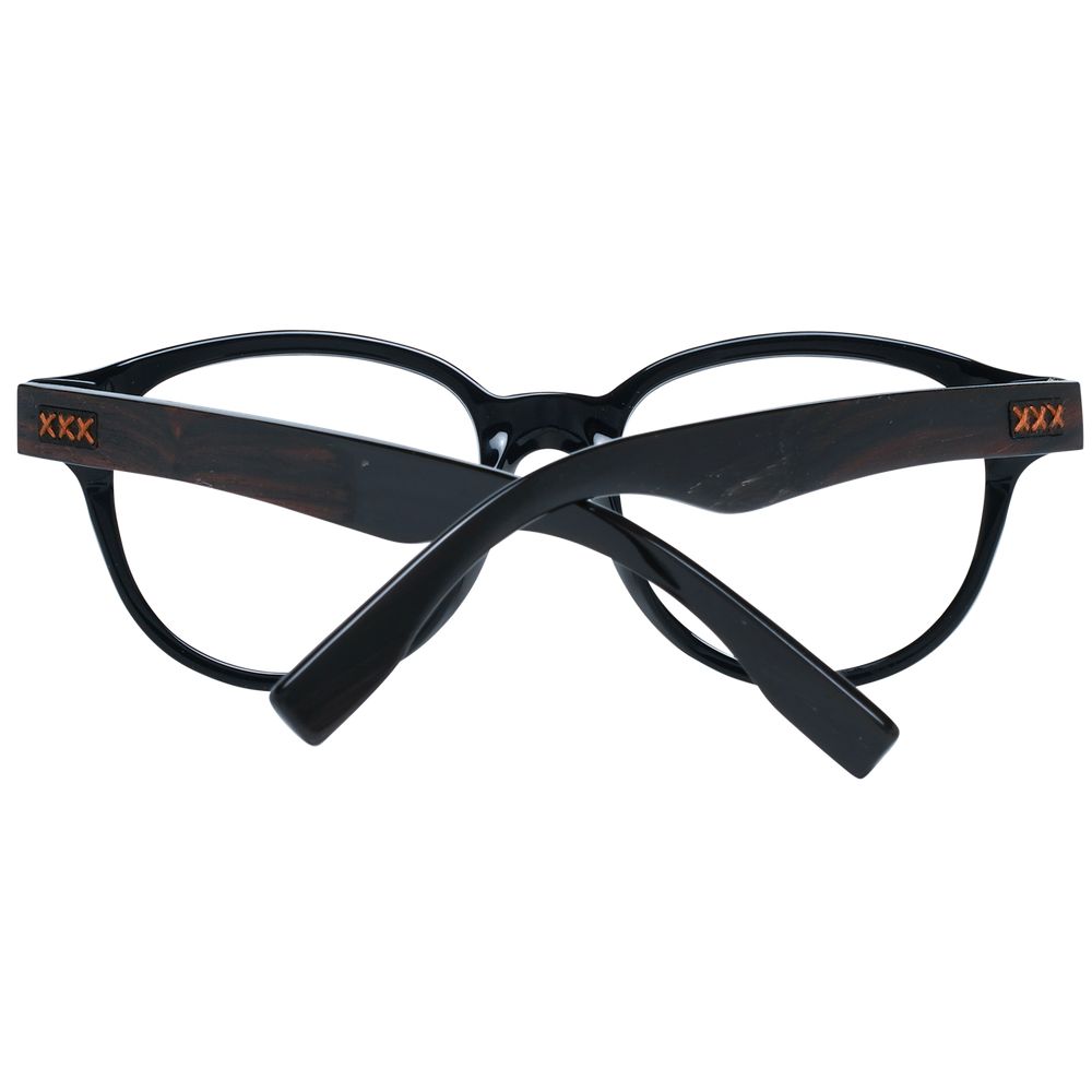 Ermenegildo Zegna Black Plastic Glasses (Frames) | Regal Royce
