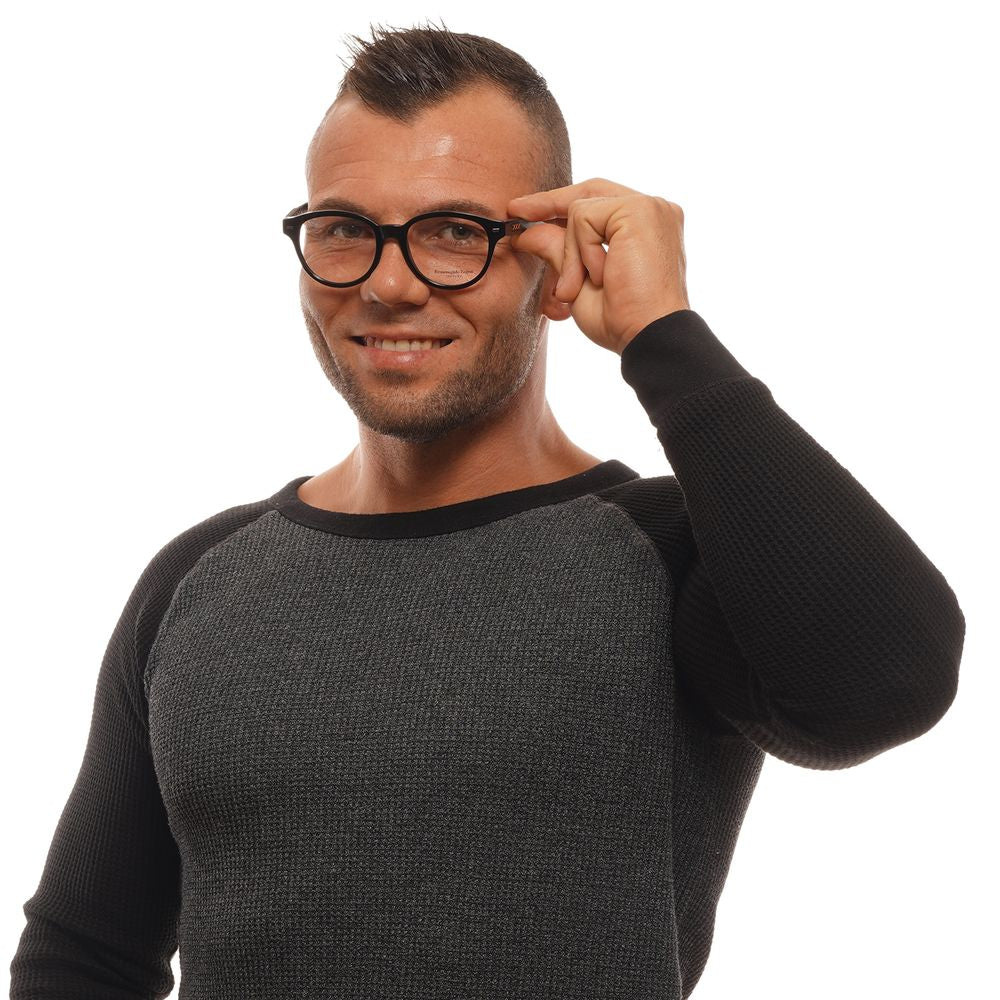 Ermenegildo Zegna Black Plastic Glasses (Frames) | Regal Royce