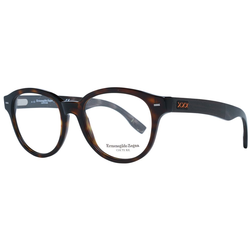 Ermenegildo Zegna Brown Plastic Glasses (Frames) | Regal Royce
