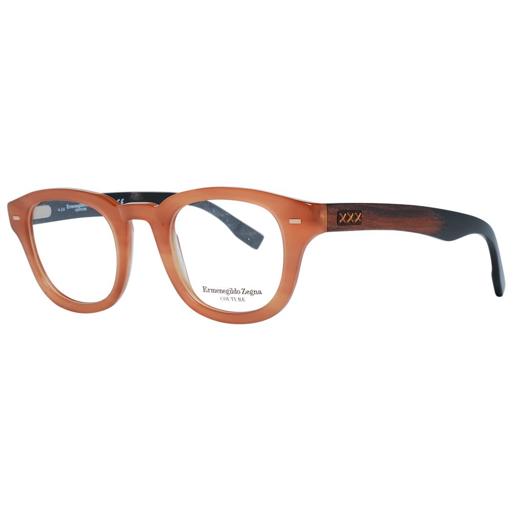 Ermenegildo Zegna Brown Plastic Glasses (Frames) | Regal Royce