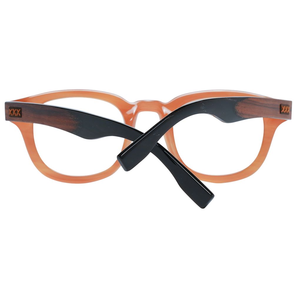 Ermenegildo Zegna Brown Plastic Glasses (Frames) | Regal Royce