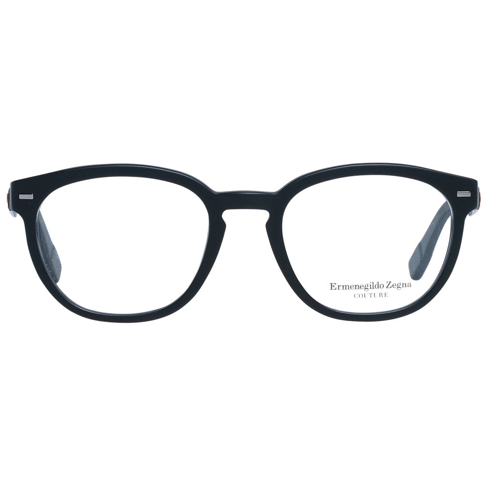 Ermenegildo Zegna Black Plastic Glasses (Frames) | Regal Royce