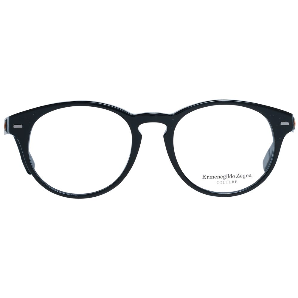 Ermenegildo Zegna Black Plastic Glasses (Frames) | Regal Royce