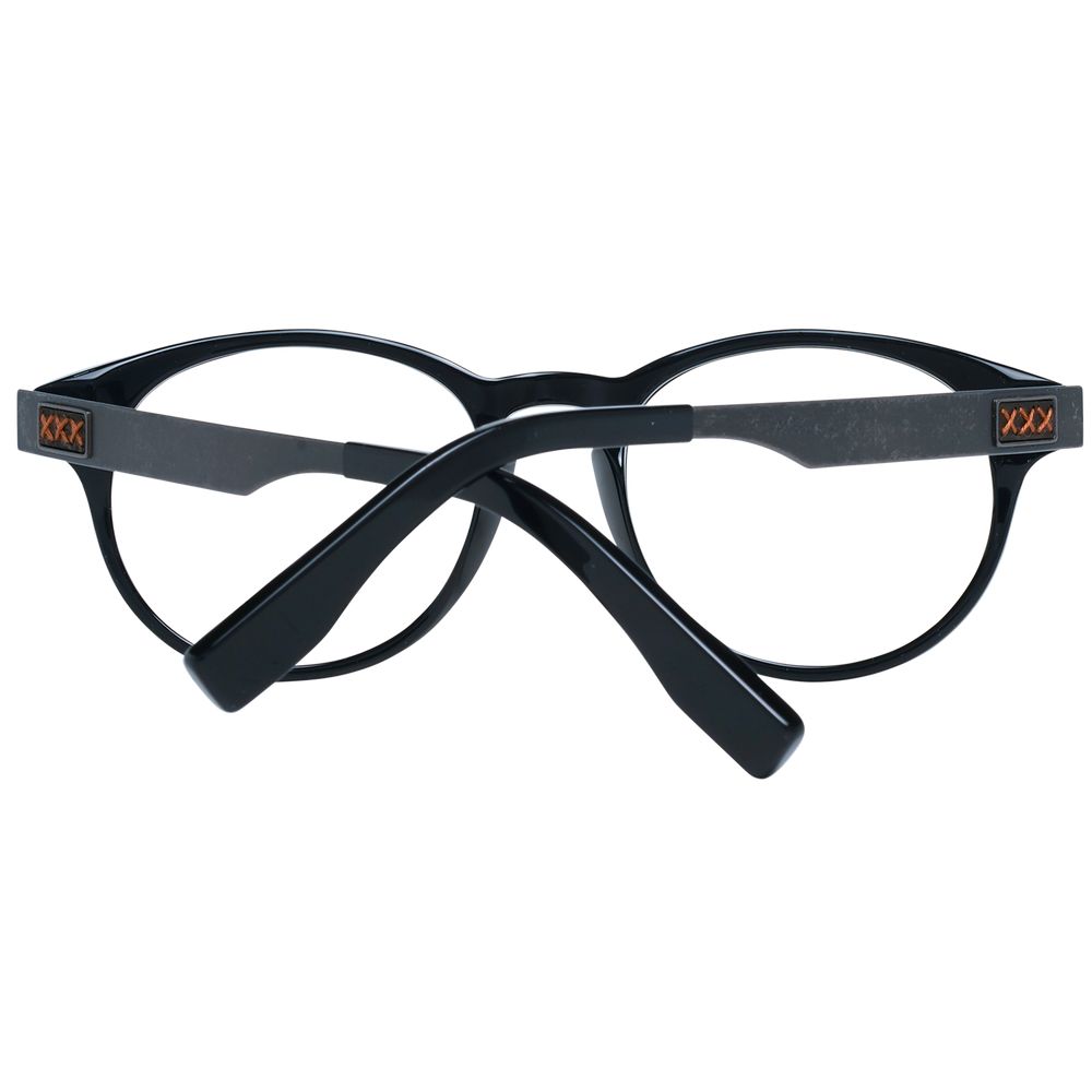 Ermenegildo Zegna Black Plastic Glasses (Frames) | Regal Royce
