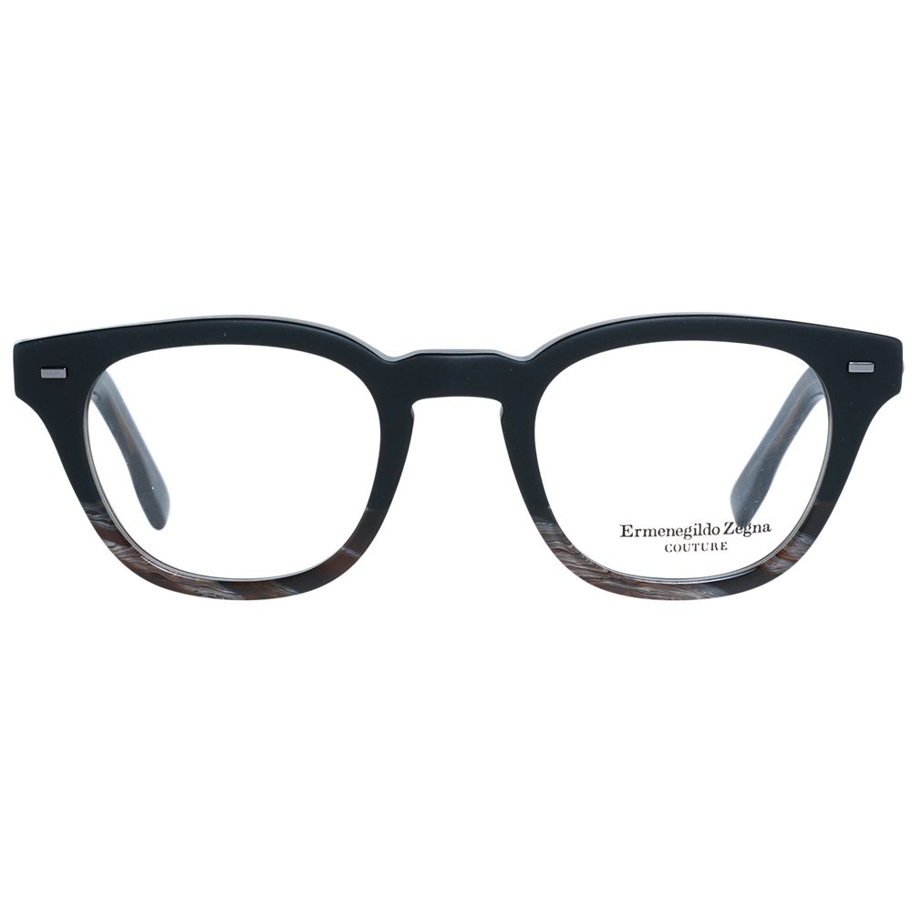 Ermenegildo Zegna Black Plastic Glasses (Frames) | Regal Royce