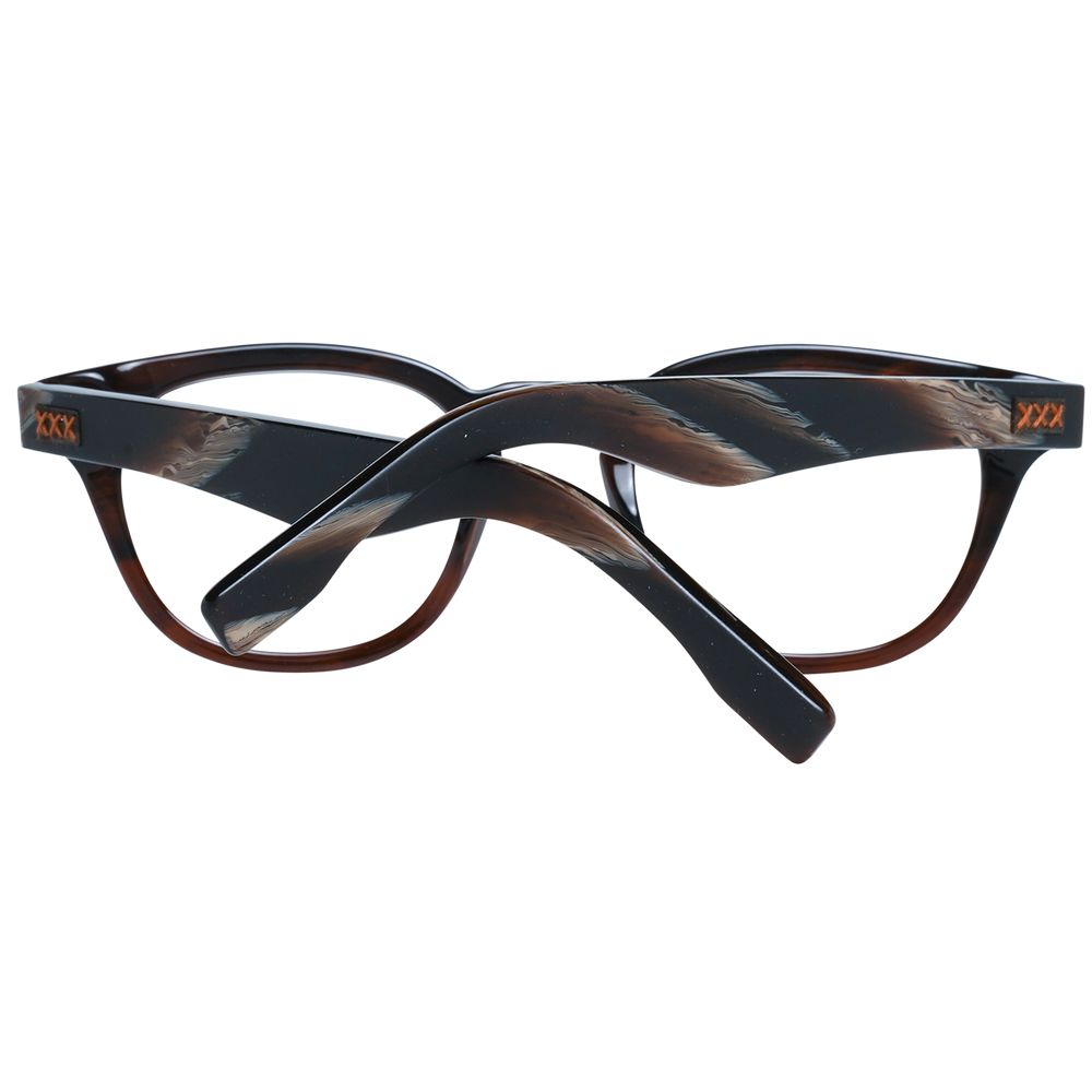 Ermenegildo Zegna Brown Plastic Glasses (Frames) | Regal Royce