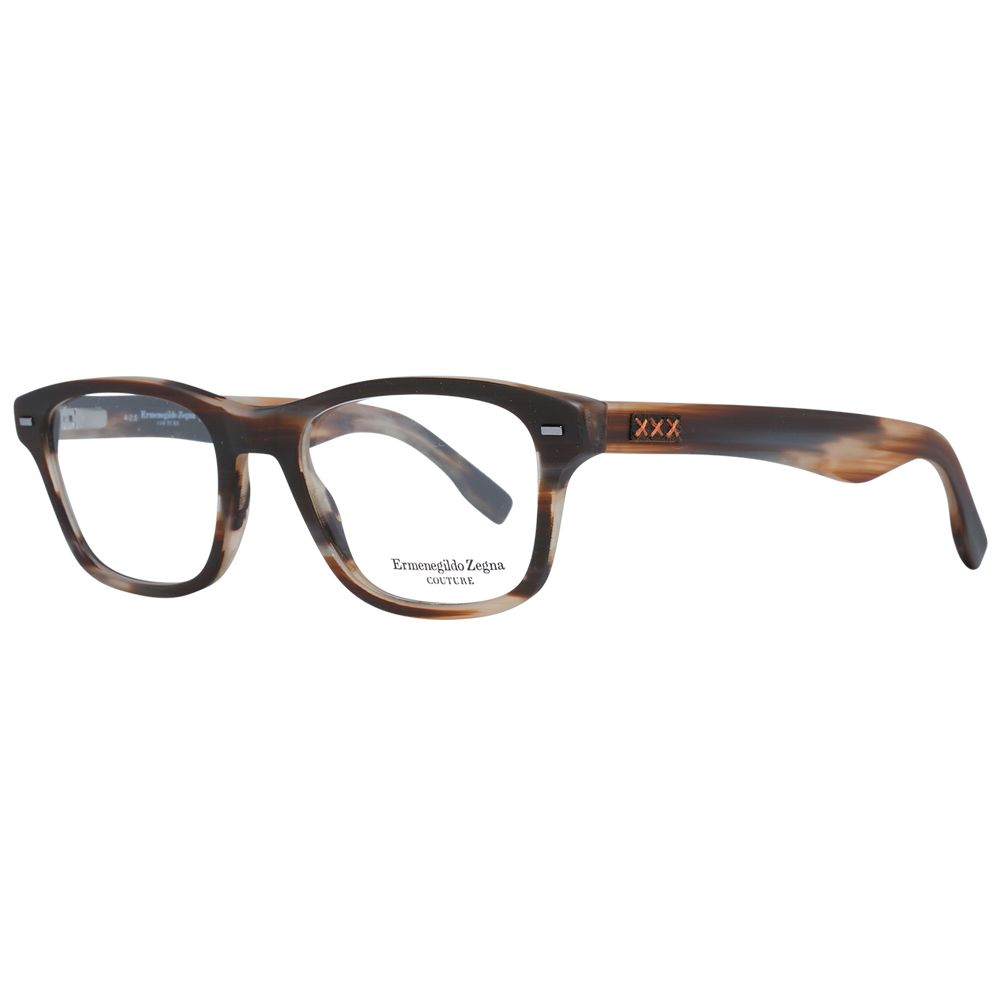 Ermenegildo Zegna Brown Plastic Glasses (Frames) | Regal Royce