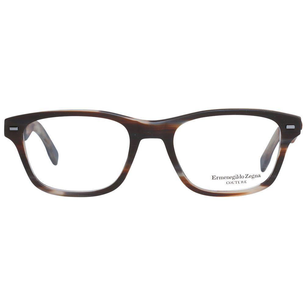 Ermenegildo Zegna Brown Plastic Glasses (Frames) | Regal Royce