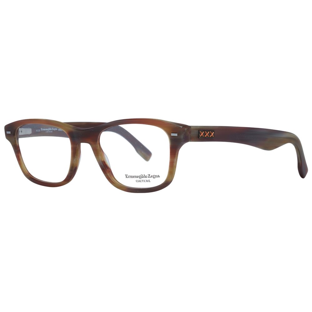 Ermenegildo Zegna Brown Plastic Glasses (Frames) | Regal Royce