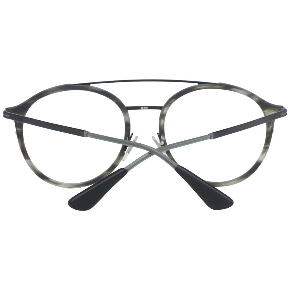 Police Gray Metal & Plastic Glasses (Frames) | Regal Royce