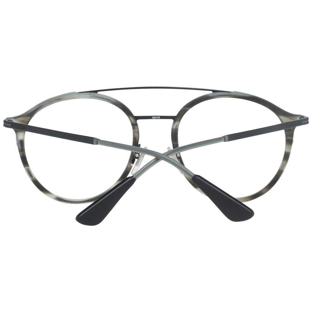 Police Gray Metal & Plastic Glasses (Frames) | Regal Royce