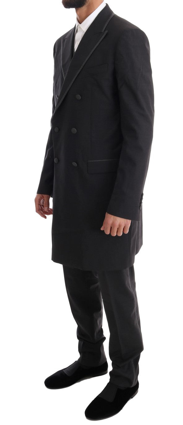 Dolce & Gabbana Gray Wool Stretch 3 Piece Two Button Suit | Regal Royce