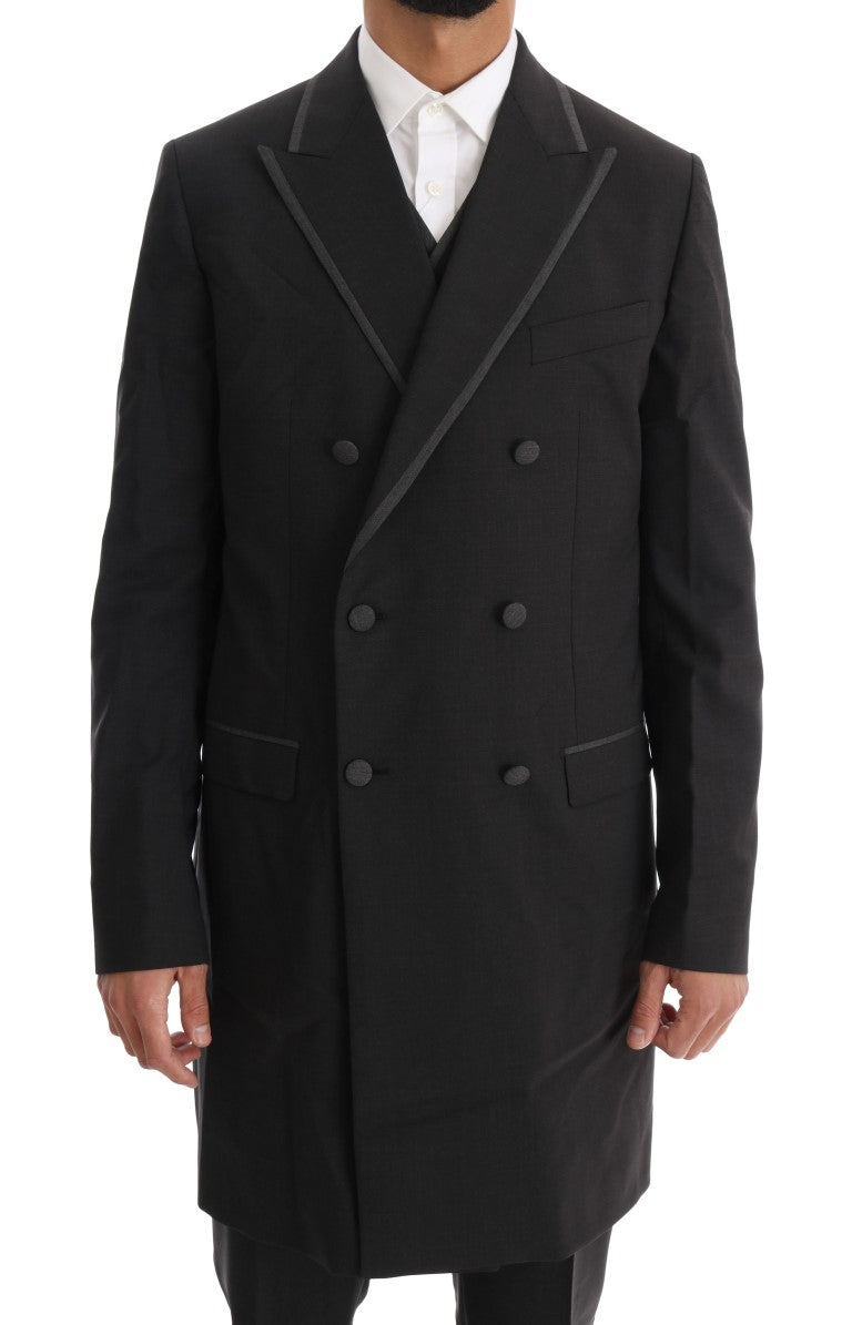 Dolce & Gabbana Gray Wool Stretch 3 Piece Two Button Suit | Regal Royce