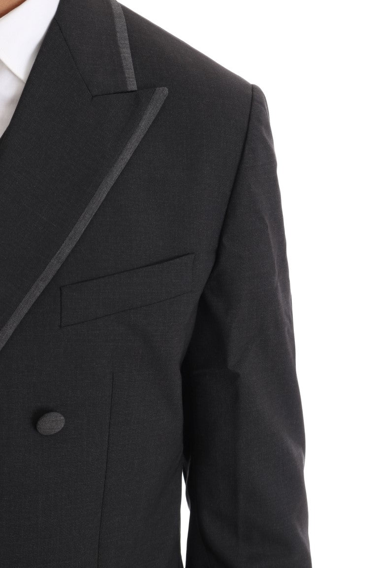 Dolce & Gabbana Gray Wool Stretch 3 Piece Two Button Suit | Regal Royce