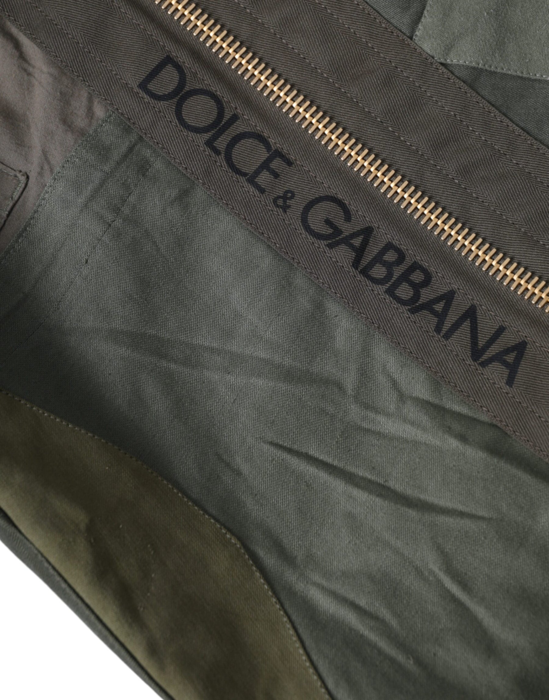 Dolce & Gabbana Military Green Patchwork Rucksack Backpack Bag | Regal Royce