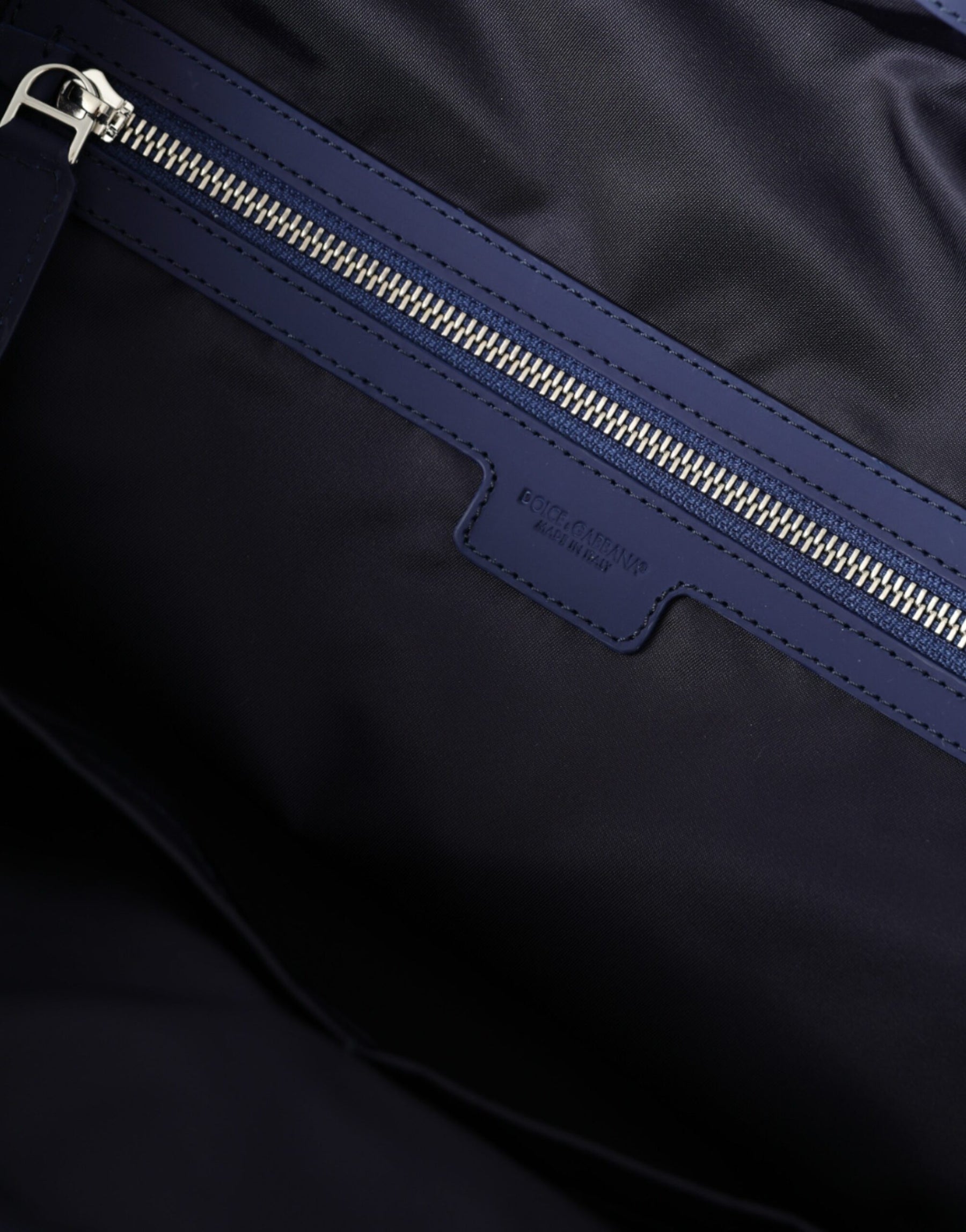 Dolce & Gabbana Blue Nylon Calfskin Hand Shoulder Duffel Bag | Regal Royce