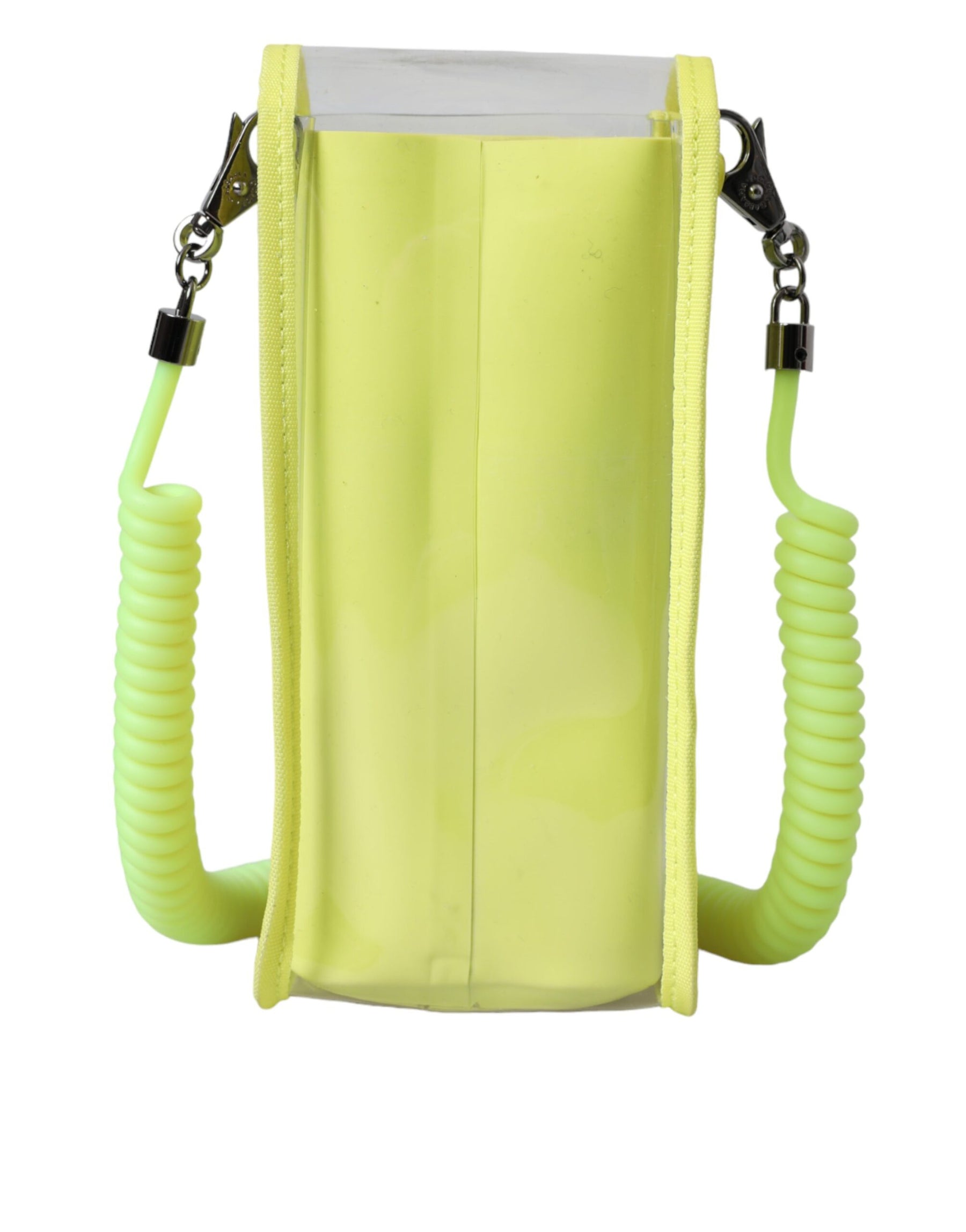 Dolce & Gabbana Yellow Green Plastic DG Logo Neck Strap Cardholder Wallet | Regal Royce