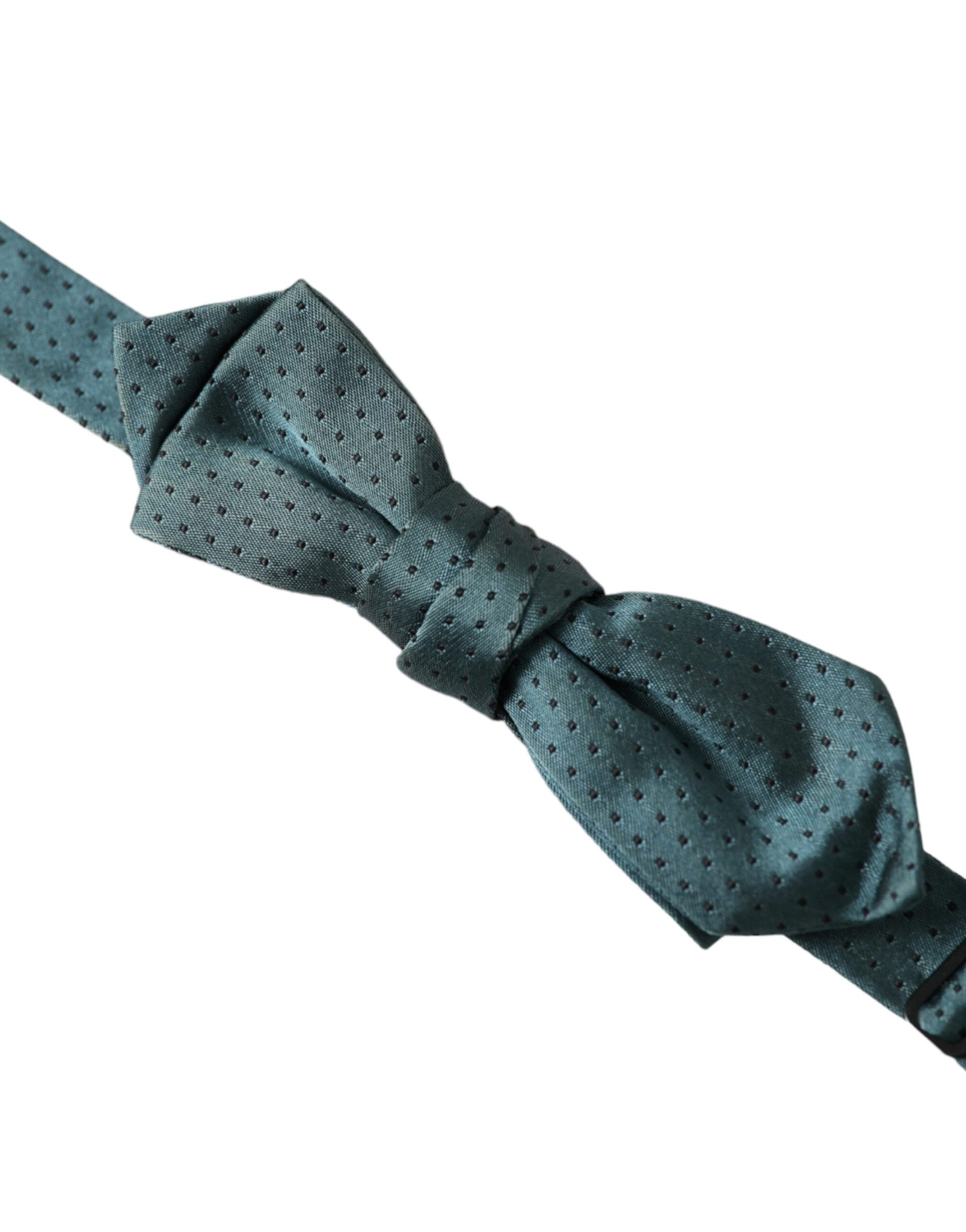 Dolce & Gabbana Green Silk Fantasy Adjustable Neck Men Papillon Bow Tie | Regal Royce