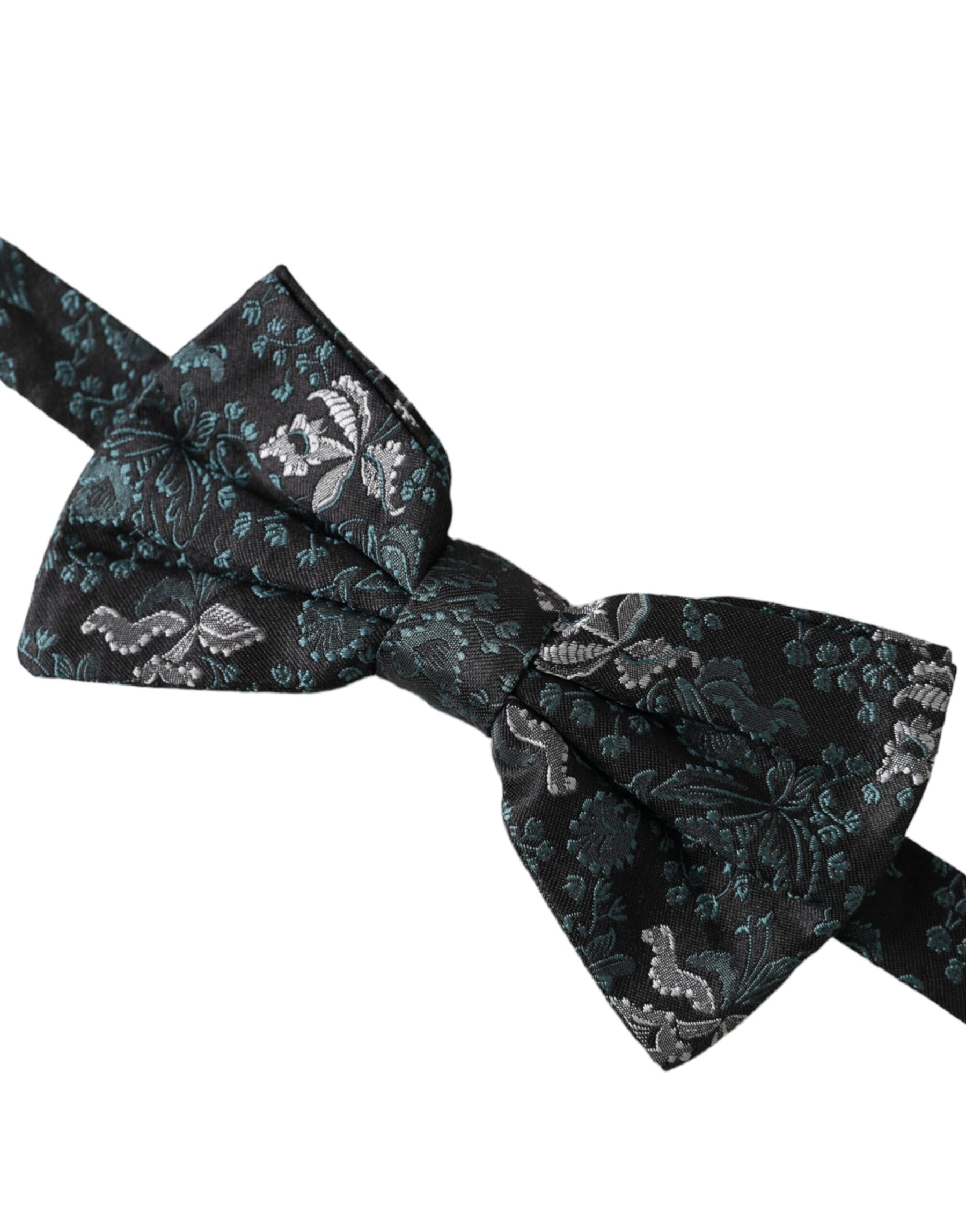 Dolce & Gabbana Multicolor Fantasy Floral Silk Adjustable Neck Men Bow Tie | Regal Royce