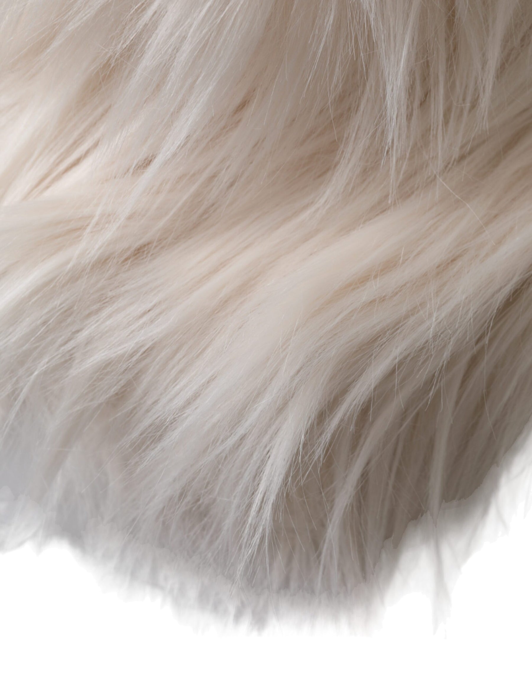 Dolce & Gabbana Off White Acrylic Fur Womens Bucket Hat | Regal Royce