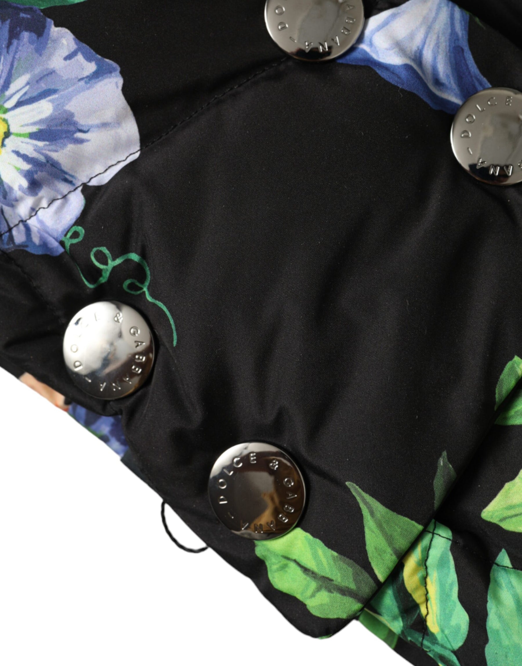 Dolce & Gabbana Black Floral Print Whole Head Wrap Hat | Regal Royce