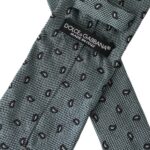 Dolce & Gabbana Green 100% Silk Patterned Adjustable Men Tie | Regal Royce