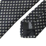 Dolce & Gabbana Black 100% Silk Patterned Adjustable Men Tie | Regal Royce