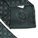 Dolce & Gabbana Green Silk Branded Logo Adjustable Men Tie | Regal Royce